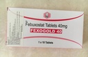 [T13705] FexoGold Febuxostat 40 Ấn Độ (H/10v) Date 11/2026