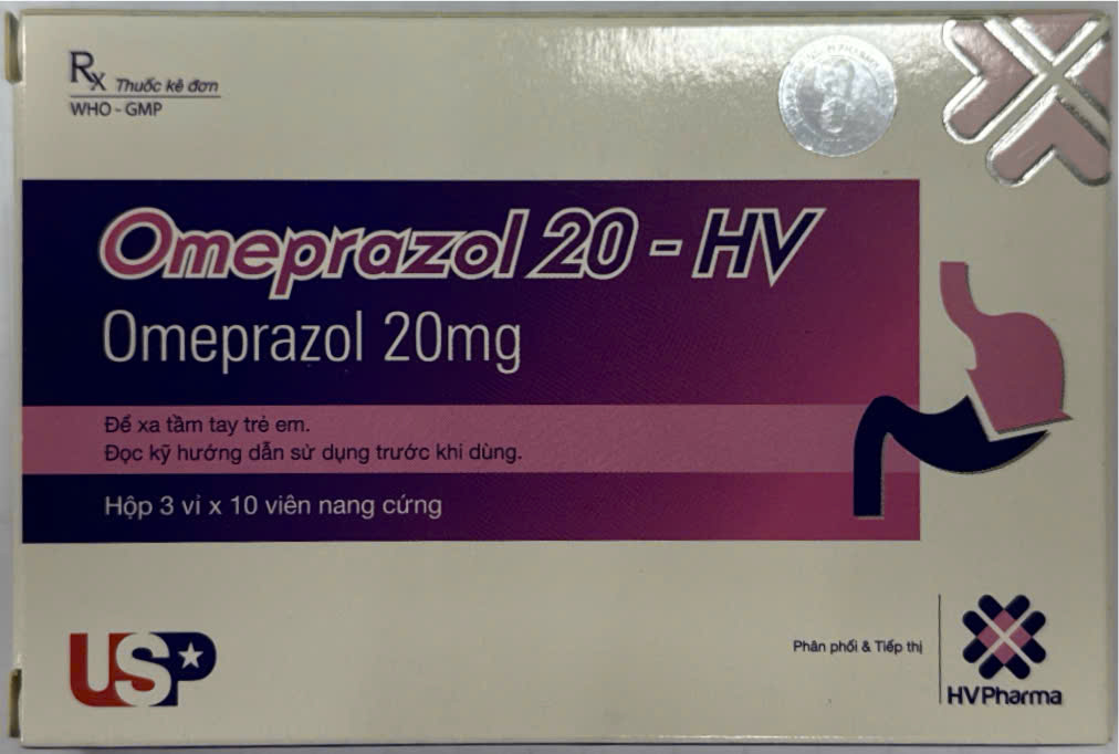 Omeprazol 20mg HV USP (H/30v)