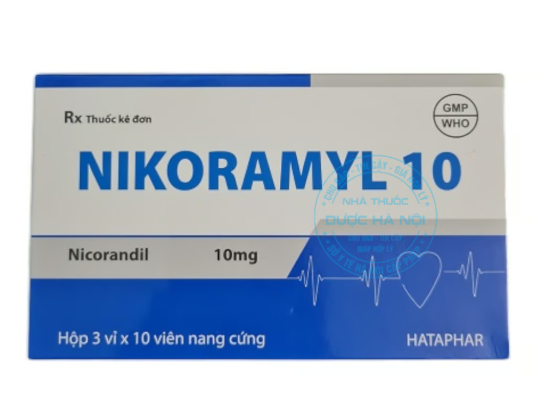 Nikoramyl 10 Nicorandil 10mg Hà Tây (H/30v)