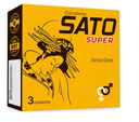 [T13962] Bao cao su Sato Super Extra (H/3c) Vàng
