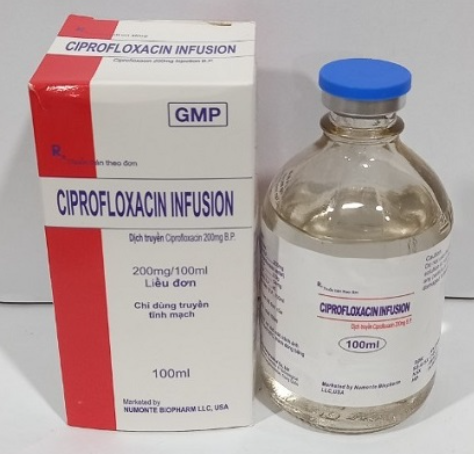 Dịch Truyền Ciprofloxacin Infusion 200mg Trung Quốc (Lọ/100ml)