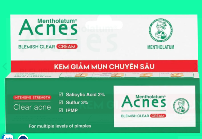 Acnes Blemish Clear Cream Rohto (Tuýp/10g)
