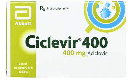 Ciclevir Aciclovir 400 mg Abbott (H/50v)
