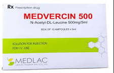Medvercin N acetyl DL Leucine 500mg/5ml (H/10o/5ml) Date 12/2027