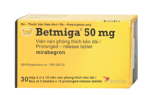 Betmiga 50mg Mirabegron Astellas (H/30v)