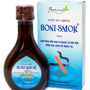 Boni Smok Nước Súc Miệng Cai Thuốc Lá Botania (Chai/150ml) 