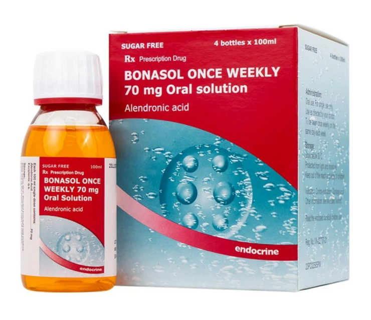 Bonasol Once Weekly 70mg Oral Solution (H/4c/100ml) Date 03/2027