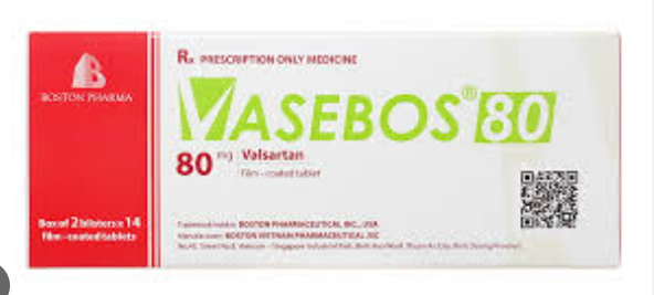 VaseBos Valsartan 80mg viên nén bao phim Boston (H/28v)