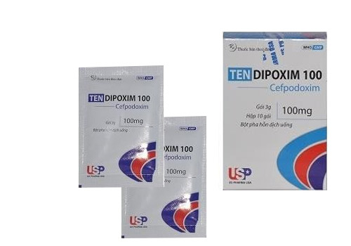 Tendipoxim Cefpodoxim 100mg Gói Bột USP (H/10gói/3g)