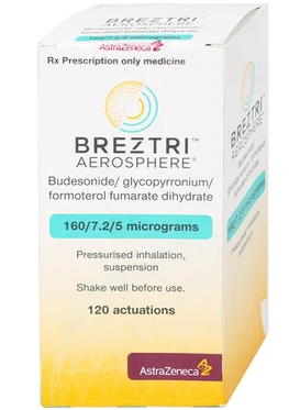 Thuốc Hít Breztri 160/7.2/5mcg Astrazeneca (H/120 liều) date 04/2027