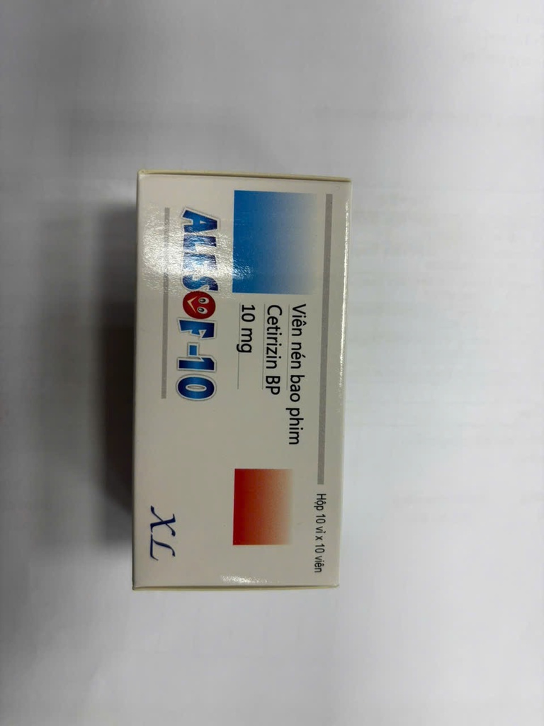 Alesof Cetirizin BP 10mg Hà Tây (H/100v) Date 04/2027
