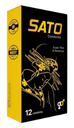 [T14530] Bao cao su Sato Condoms Super Thin & Sensitive (H/12c) Đen