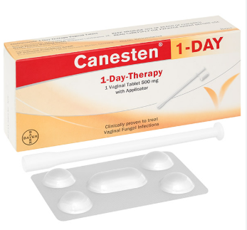 Viên Đặt Canesten 1 Day 500mg Therapy Bayer (H/1v) Màu vàng