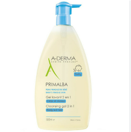 Sữa tắm gội em bé A-Derma Premalba Cleansing Gel 2 IN 1 (500ml)