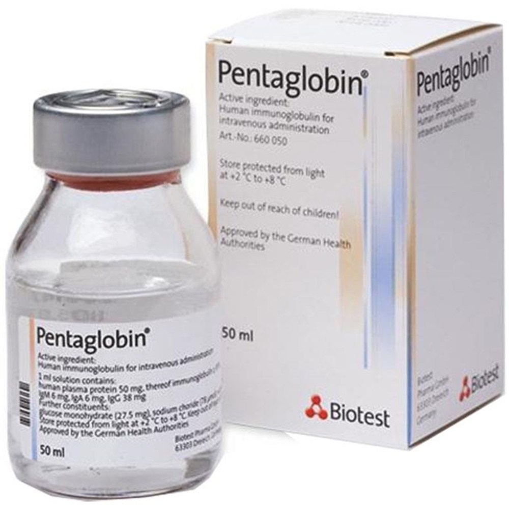 Pentaglopin 50ml globutin truyền Đức (Lọ/50ml) Date 12/2026