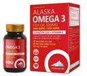 [T14693] Alaska Omega 3 Fish Oil 500mg Akopha Pháp (H/60v) Đỏ
