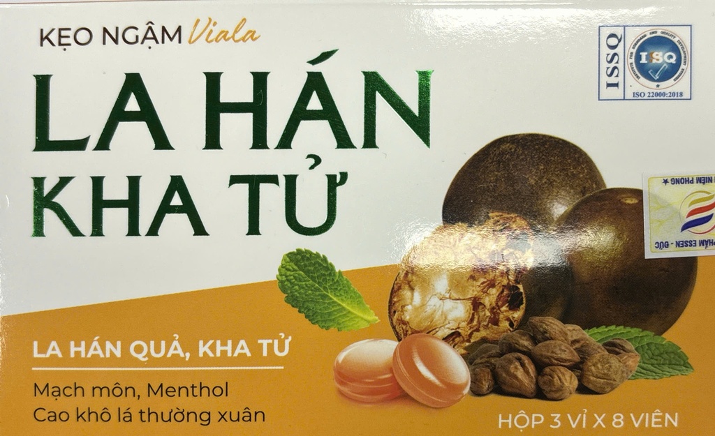 Kẹo ngậm Viala La Hán Kha Tử (H/24v)