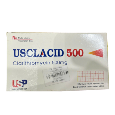 Usclacid Clarithromycin 500mg USP (H/30v)
