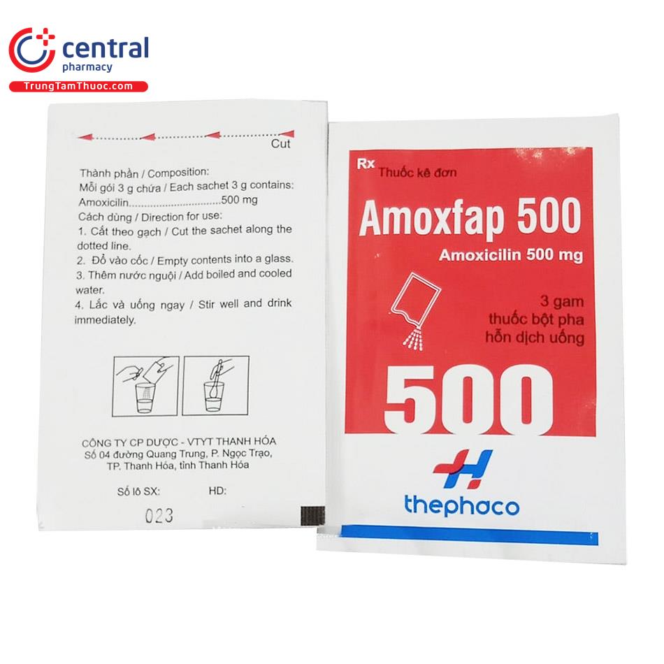 Amoxfap 500mg Thephaco (H/16g)