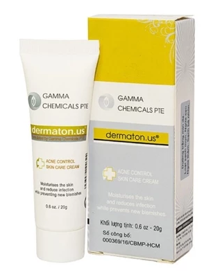 Dermaton US kem Trị mụn Gamma Chemicals (Tuýp/20g) Date 01/2027