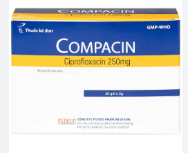 Compacin Ciprofloxacin 250mg MEDISUN (H/20gói/3g)