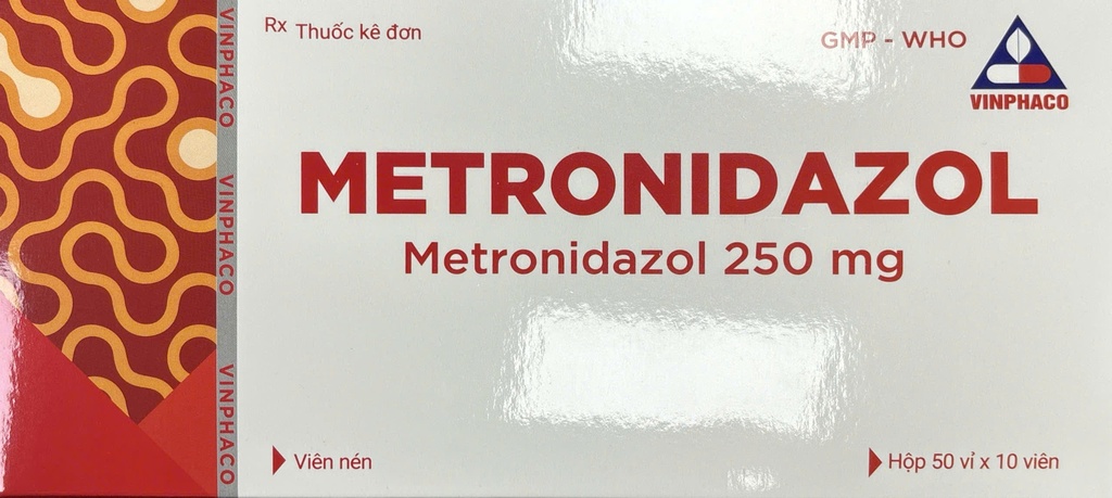 Metronidazol 250mg Vĩnh Phúc (H/500v)