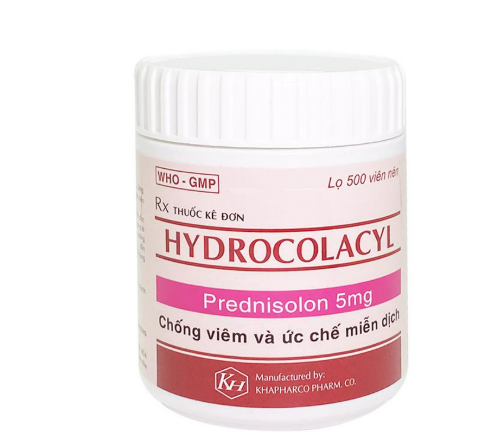 Hydrocolacyl Prednisolon 5mg Khánh Hòa ( Lọ/500viên)