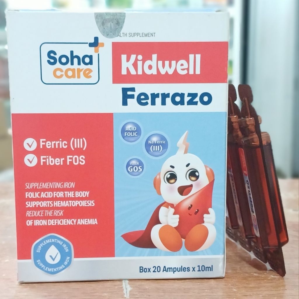 Kidwell Ferrazo Sắt Soha care - Hộp 20 ống x 10ml