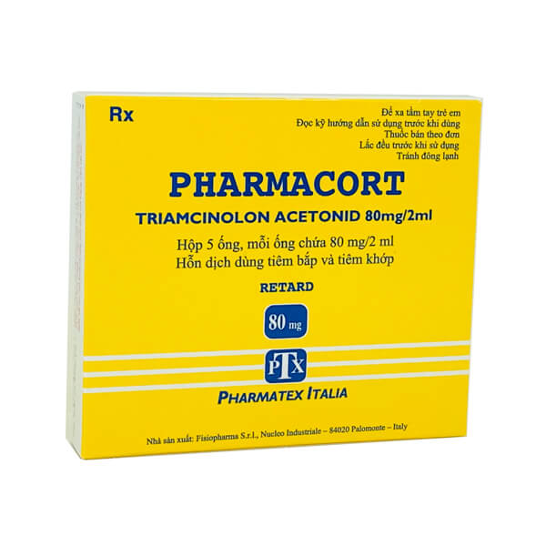 Pharmacort Triamcinolon 80mg/2ml Pharmatex Ý (H/5o/2ml) 