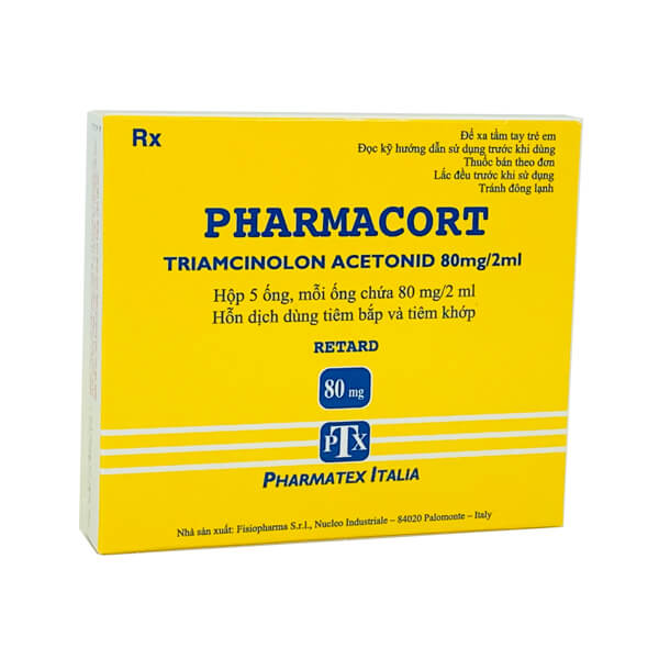 Pharmacort Triamcinolon 80mg/2ml Pharmatex Ý (H/5o/2ml) Date 02/2027