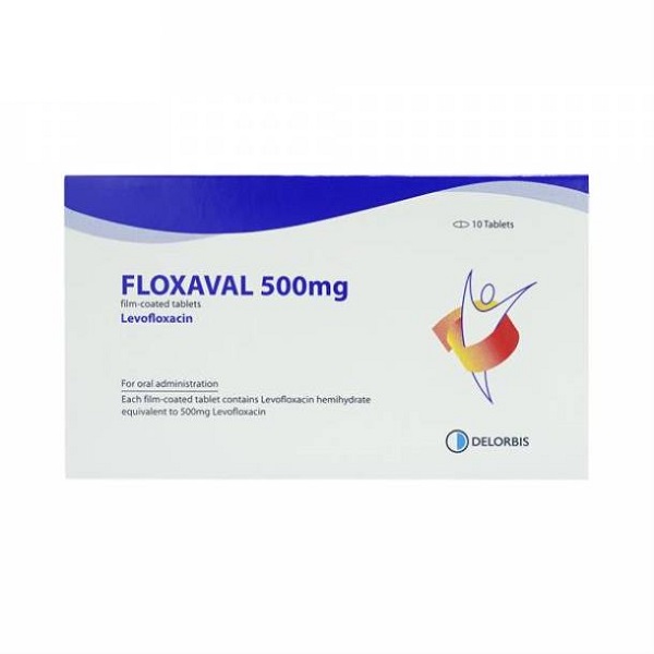 Floxaval Levofloxacin 500mg Delorbis Síp (H/10v) Date 04/2025