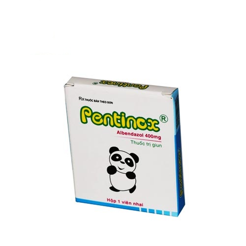 Pentinox Albendazol 400mg SPM (Cọc/10h/1v)