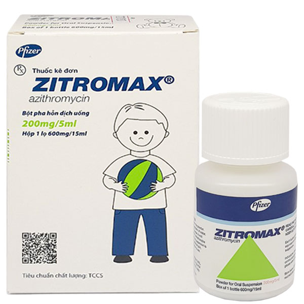 Zitromax 200mg/5ml Pfizer (Lọ/15ml) date 07/2025