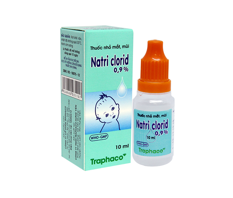 Natri Clorid 0.9% Traphaco (Cọc/10lọ/10ml)