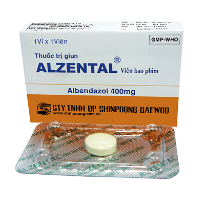  Alzental Albendazol 400mg Hàn Quốc (H/1v)