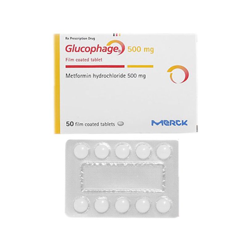  Glucophage Metformin 500mg Merck (H/50v)