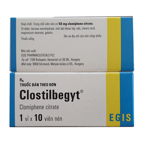 Clostilbegyt Clomiphene Citrate 50mg Egis (H/10v)