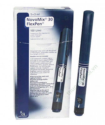 Novomix 30 Flexpen 100U/ml Bút Tiêm Tiểu Đường Novo Nordisk (1 bút) Date 04/2027