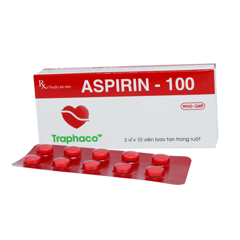  Aspirin 100mg Traphaco (H/30v)