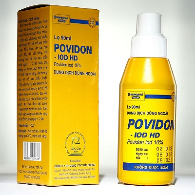 Povidone 10% Hải Dương (Lọ/90ml)