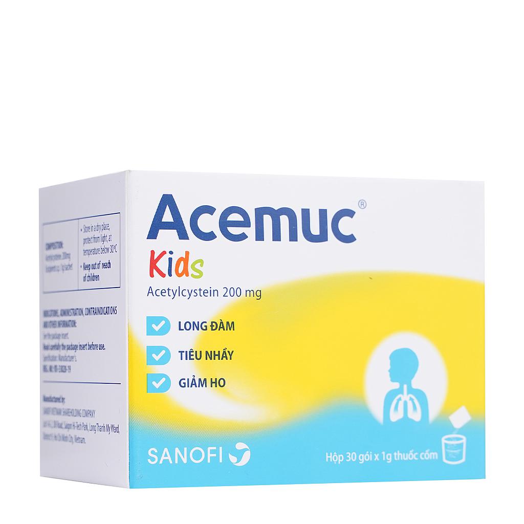 Acemuc Kids Acetylcysteine 200mg Sanofi (H/30gói)