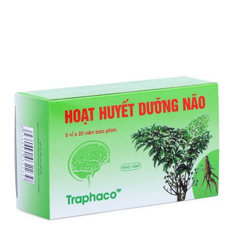 Hoạt Huyết Dưỡng Não bao phim Traphaco (H/100v)