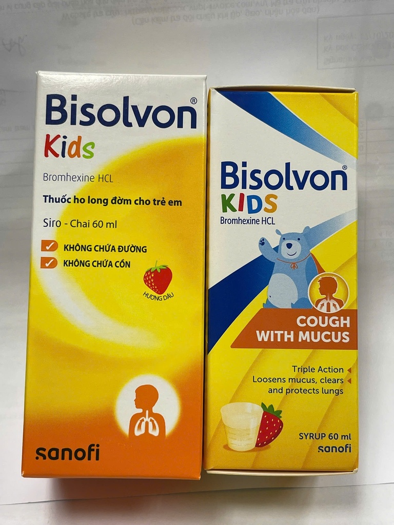 Bisolvon Bromhexin 4mg/5ml siro Boehringer (Lọ/60ml) Date 05/2027