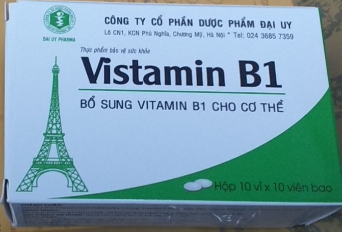 Vistamin B1 Vitamin B1 Đại Uy (H/100v)