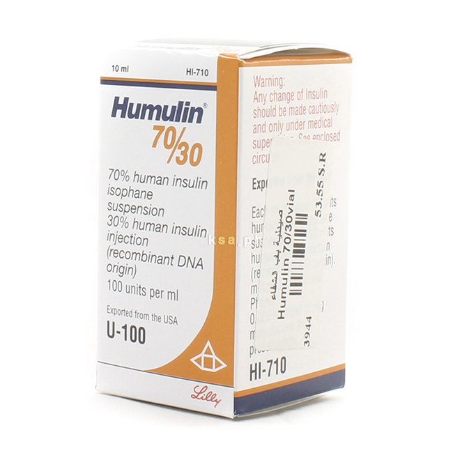 Humulin Human Insulin Rdna 70/30 Lilly (Lọ/10ml)