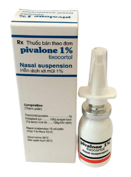 Pivalone Tixocortol 1% xịt  mũi Pfizer (Lọ/10ml)