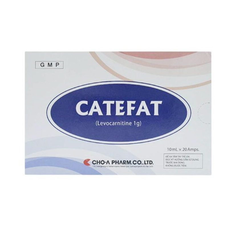 Catefat Levocarnitine 1g ChoA Pharm Hàn Quốc (H/20o/10ml)