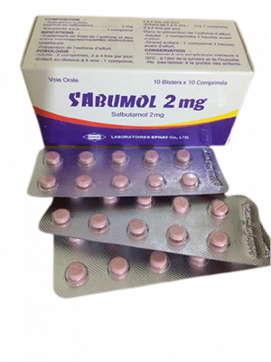 Sabumol Salbutamol 2mg Ephac (H/100v)