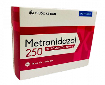 Metronidazol 250mg DHG Hậu Giang(H/100v)