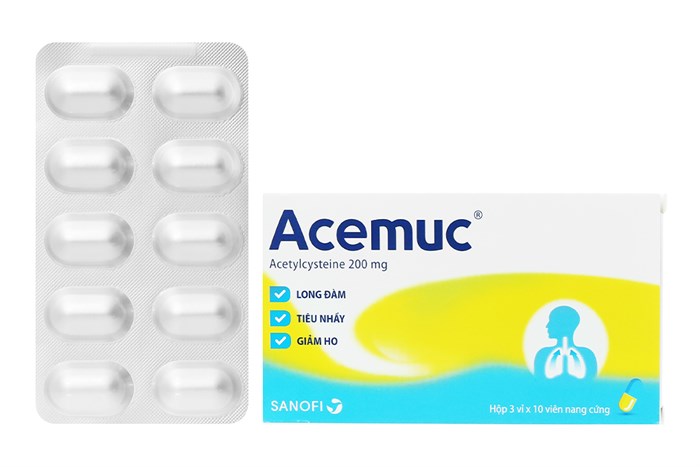  Acemuc Acetylcysteine 200mg Sanofi (H/30v)
